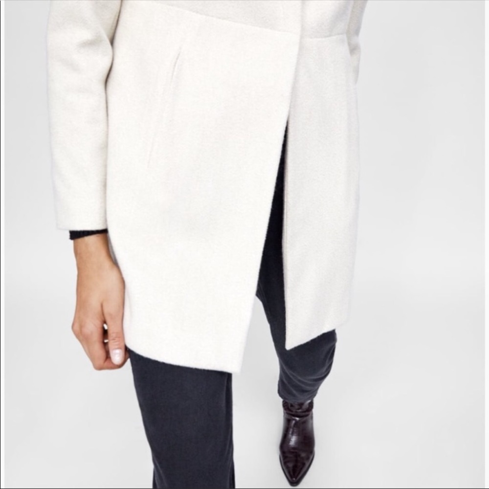 Zara Herringbone Frock Coat - image 4